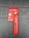 Sears Craftsman Nos Retractable Utility Knife Box Cutter Red CMMT10381. Fixed Price $22.00.