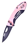 Special Realtree Xtra Liner-lock Pocket Knife Camo Pink Handles + Decal, 3-3/4". Fixed Price $14.88.