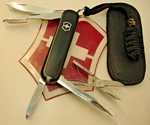 Discontinued Victorinox 74M Black Executive Swiss Army Knife With Case + Lanyard. Fixed Price $97.77.