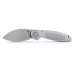 Vosteed Shilin Cutter Folding Knife Gray Aluminum Handle Elmax Plain Sw A2805. Fixed Price $149.00.