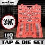 Tap And Die Set 110 Piece Metric W/case Screw Extractor Remover Chasing New. Fixed Price $75.89.