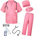 Bomly Doctor Costume For Kids 7PCS Toddler Nurse Scrubs Set With Halloween Dr.... Fixed Price $22.57.