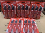 Lot Of Milwaukee 3-PACK Fastback Compact Folding Utility Knife 48-22-1500PA. Fixed Price $130.00.