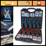 320-PIECE Thread Repair Kit: Sae & Metric Inserts, Hss Drill Bits, Taps, Tools. Fixed Price $128.99.