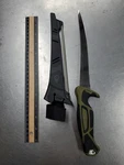 Gerber Controller 8" Fillet Knife With Belt Sheath Sharpener - New Open Box. Fixed Price $29.99.