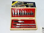 Vintage X-acto Basic Knife Set (model X-5082). Fixed Price $80.00.