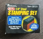 Pittsburgh #35121 1/4" Steel Stamping Set 36 Piece Number Letter Punch. Fixed Price $12.34.