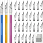 Pcs Exacto Knife, Hobby Craft Knives With 30 Spare Bla. Fixed Price $10.46.
