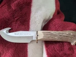 Muela V11-A Viper 440 Stainless Steel Gut Hook Fixed Blade Stag Hunting Knife. Fixed Price $180.65.