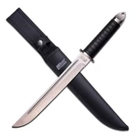 Knife Mtech Usa Fixed Blade 16.5" Overall Black Rubber Handle Drop Point MX-8130. Fixed Price $39.95.