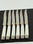 Vintage Serra Cut Steak Knife Set Sheffield Stainless 6 Knives Case. Fixed Price $22.00.