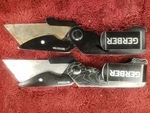 Lot 2 Gerber Black Utility Razor Blade Box Cutter Pocket Clip Folding Knife. Fixed Price $19.95.