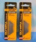 Olympia Tools 33-006 Std Utility Blades Box Knife 20 Total 2-10 Packs. Fixed Price $8.99.