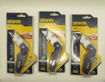 3 Irwin FK150 Folding Utility Knife With Blade Storage, Metal. Fixed Price $34.95.