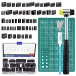 Glarks 55PCS Hole Hollow Punch Cutter Tool Kit Includes 52 Shape One. Fixed Price $47.23.