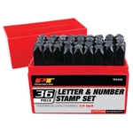Performance Tool W5422 1/4" Letter And Number Stamps 36 Piece. Fixed Price $28.49.