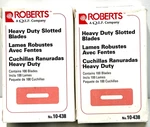 Of 2. Roberts Heavy Duty Slotted Blades 100 No. 10-438- New. Fixed Price $22.90.