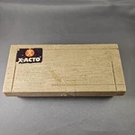 Vintage Mid-century X-acto Carving Knife Set Original Faux Wood-grain.... Fixed Price $21.99.