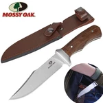 Mossy Oak 11 Inch Full-tang Fixed Blade Knife With Leather Sheath For Camping Us. Fixed Price $22.99.