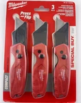 3 Pack**milwaukee Fastback Utility Knife Flip Compact Quick Change Razor Blade. Fixed Price $25.99.