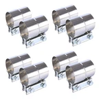 8PCS 2.5" Stainless Steel 304 Heavy Duty Exhaust Band Lap Joint Clamps. Fixed Price $35.99.
