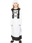 Victorian Era Poor Peasant Girl's Costume Childs Xl (9-10), White. Fixed Price $49.99.