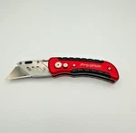 Pro-grade Folding Utility Knife Box Cutter Retractable Blade Edc Red Black. Fixed Price $9.99.