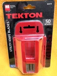 New Set Of 50 Replacement Utility Knife Blades With Storage Dispenser Tekton Mit. Fixed Price $14.99.