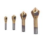 4PCS Chamfer Countersink Deburring Drill Bit Set Crosshole Cutting Metal Tool. Fixed Price $11.99.