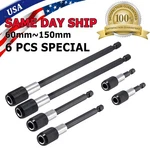 6PC 1/4" Hex Shank Holder Drill Bit Screwdriver Extension Quick Release Magnetic. Fixed Price $9.95.