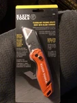 New Factory Sealed Klein Tools 44303 Folding Utility Knife With Blade Storage. Fixed Price $15.00.