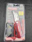 Sears Craftsman Nos Rare Red Folding Lock Back Utility Knife 94848 Suregrip Case. Fixed Price $59.95.