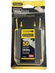 50 Pack Of Stanley Heavy Duty Utility Blades 11-921L With Wall Mount Dispenser. Fixed Price $13.49.