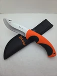 Elk Ridge Hunting Knife Fixed Blade Guthook Orange Rubber Handle ER-200-O2G. Fixed Price $21.99.