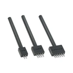 Leather Round Hole Punching Tool 3PCS Prong Set With 4MM, Silver. Fixed Price $18.84.