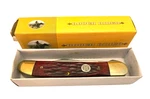 Rough Rider RR268 Canoe Cranberry Jigged Bone Blade Pocket Knife 3-3/4" Nib. Fixed Price $15.98.