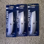 Fierce Utility Knife. Box Cutter Lot 3-PACK Standard Blade Tool. Fixed Price $9.00.