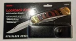 Vintage Sears Lockback Knife With Leather Sheath, 95752, 3-1/2" Blade Brand New!. Fixed Price $62.87.
