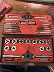 Vintage Sears Craftsman Kromedge Tap & Hexagon Die Tool Set 9-5200 Sae 28PC Usa. Fixed Price $88.00.