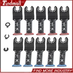 Findmall 10 Pcs Extended Japanese Tooth Oscillating Saw Blade (5 Red + Blue). Fixed Price $23.87.
