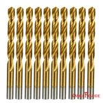 10PCS 1/4" Drill Set Hss Titanium Jobber Length Twist Metal Tools. Fixed Price $10.99.