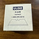 100 Utility Knife Razor Blades Line H-64B / H64 Bnew Free Shipping. Fixed Price $19.95.