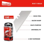 Goldblatt 100-PACKS Utility Knife Blades Premium Tempered SK2M Steel W/dispenser. Fixed Price $19.99.