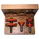 Cmt 3-PIECE Entry & Interior Door Router Bit Set Hardwood Case, 1/2-INCH Shan. Fixed Price $280.00.