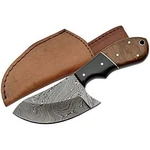 Szco Supplies Damascus Cat Skinner Knife, One Size, Brown (DM-1062). Fixed Price $30.11.