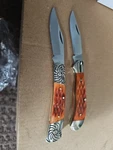 2 Folding Knives Great Edc Pocket Stainless Steel Blade Well Built. Fixed Price $16.17.