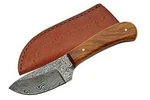 Damascus Skinner Olive Wood Handle Fixed Blade Knife Sheath DM-1080OW. Fixed Price $26.52.