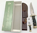 Muela Spain Hunting Knife Set 90003 Fixed Blade & Companion W/ Sheath Box. Fixed Price $140.00.
