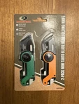 2 Pack Mossy Oak Mini Tanto Blade Folding Pocket Knife Neon Colors Bottle Opener. Fixed Price $20.00.