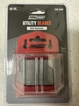 Tool Shop 50 Pack Utility Knife Blades High Carbon Steel With Safety Dispenser. Fixed Price $8.00.